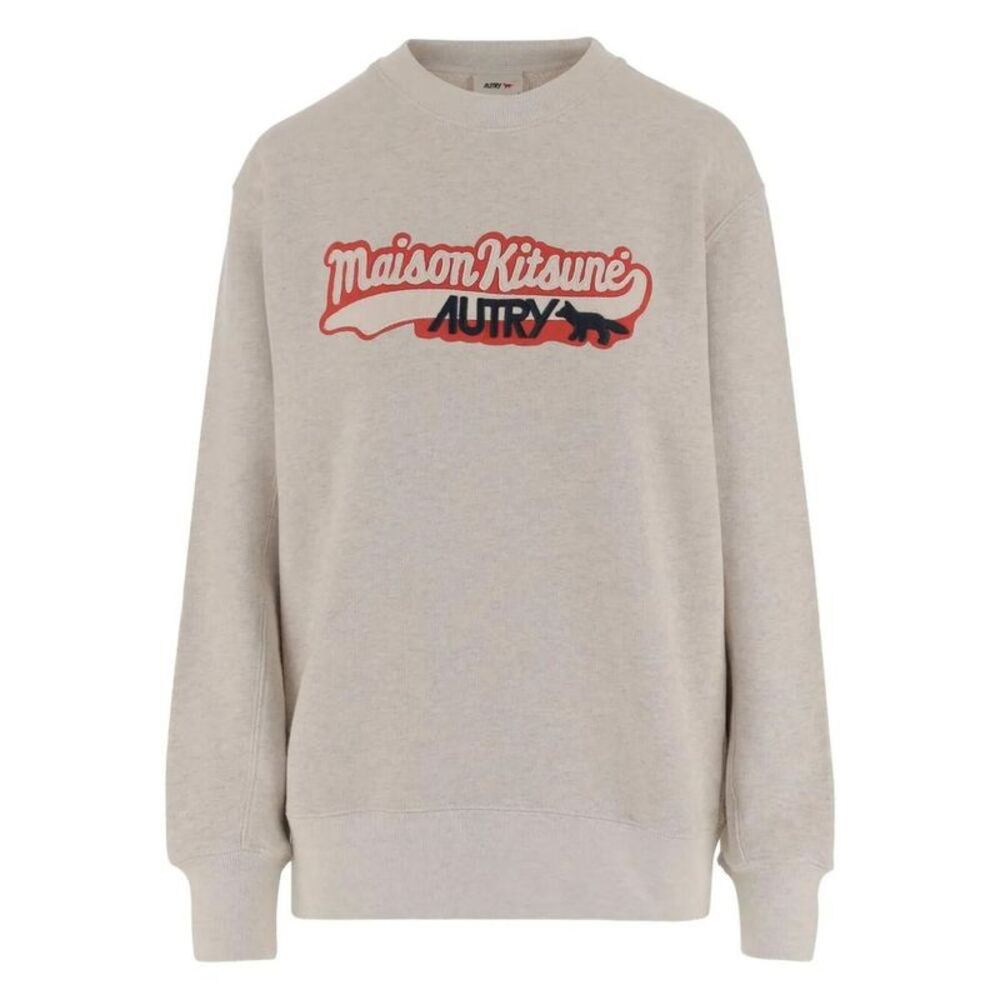 AUTRY Maison Kitsune x Collaboration Logo Sweatshirt Women NUDE & NEUTRALS